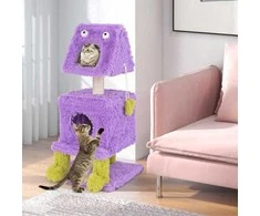 Promotions Kačių bokštas, 48x48x111 cm, violetinė ir žalia