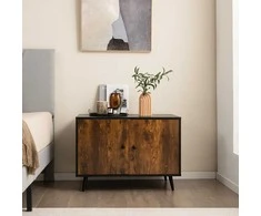 Promotions Katės kraiko dėžės uždangalas, 80x50.8x57.2 cm, juoda ir natūrali