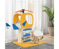 Promotions Kačių medis, 58.4x48.3x76.2 cm, geltonas