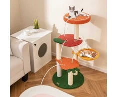 Promotions Katės medis, 48,5x48,5x99,5 cm, oranžinė raudona žalia geltona