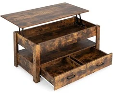 Promotions Keltinis kavos staliukas, 106x50x48 cm, rudas
