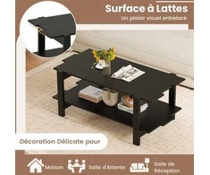 Promotions Kavos staliukas, 115x59x46 cm, Juodas