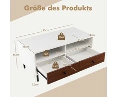 Promotions Kavos staliukas, 95x48x45 cm, Balta Ruda