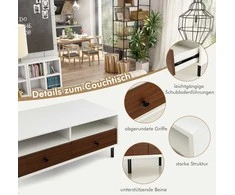 Promotions Kavos staliukas, 95x48x45 cm, Balta Ruda