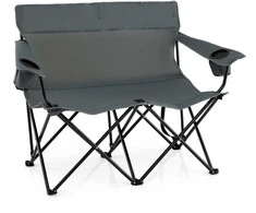 Promotions Stovyklavimo kėdė, 135x66x96 cm, Pilka