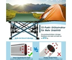 Promotions Stovyklavimo lova, 190,5x72,4x50,8 cm, žalia