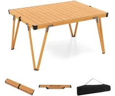Promotions Sulankstomas stovyklavimo stalas, 93x70x48 cm, rudos spalvos