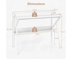 Promotions Kompiuterio stalas, 100x48x81,5 cm, ruda juoda