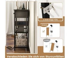 Promotions Konsolinis staliukas, 81x30x81 cm, Rudas