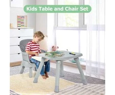 Promotions Vaikiška maitinimo kėdutė, 6-in-1 konvertuojama, 58x58x98 cm, pilka