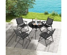 Promotions Lauko sulankstoma kėdė, 68,6x54,6x83,8 cm, juoda