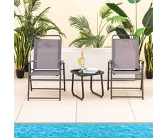 Lauko baldų komplektas Promotions Išorinis sulankstomas kėdės sėdynė, 50,8x58,4x92,7 cm, pilka