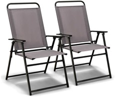 Lauko baldų komplektas Promotions Išorinis sulankstomas kėdės sėdynė, 50,8x58,4x92,7 cm, pilka