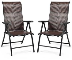 Promotions Lauko sulankstoma kėdė, 71,1x58,4x85-112 cm, ruda