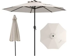 Promotions Lauko rinkos skėtis, 259x259x225 cm, smėlio spalvos