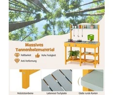 Promotions Vaikiška molio virtuvėlė, 75x35x92 cm, Oranžinė