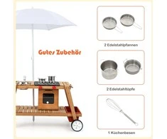 Promotions Lauko žaislų vežimėlis, 114x48x59 cm, natūralus