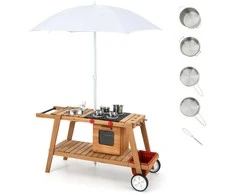 Promotions Lauko žaislų vežimėlis, 114x48x59 cm, natūralus