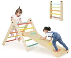 Promotions Laipiojimo žaislai, 3-in-1 trikampis laipiojimo rinkinys, 134x60x68 cm, daugiak spalvų