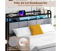 Lova Promotions Lovos Rėmas, 218.5x140.5x110 cm, Ruda Juoda Pilka