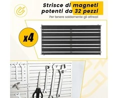 Promotions Magnetinis įrankių laikiklis, 60x30 cm, sidabro spalvos