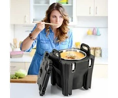 Promotions Nešiojamas izoliuotas maisto laikiklis, 32 QT, juodas