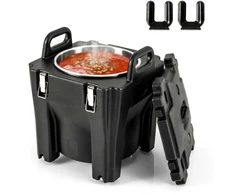 Promotions Nešiojamas izoliuotas maisto laikiklis, 32 QT, juodas