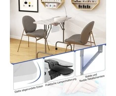 Promotions Manikiūro stalas, Sulankstomas, 90x40x77 cm, Baltas