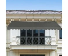 Promotions Apkabinamas markizės stogelis, 200x200-300 cm, Pilka