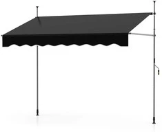 Promotions Spaustuvo markizė, 250x120x210-300 cm, Balta