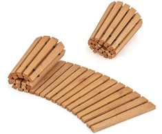 Pakabinamas šviestuvas Promotions Sodo takelio ritinys, medinė kreiva eglės mediena, 213.4x43.2x2.3 cm, natūrali