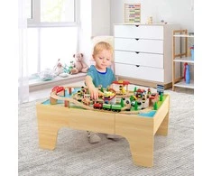 Promotions Medinis traukinio rinkinys, 96.5x62.2x39.4 cm, natūralios spalvos