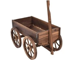 Promotions Medinė vežimėlio vazonų stovėjimo vieta, 120x43x53.3 cm