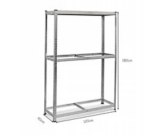 Promotions Metalinis padangų stovas, 120x40x180 cm, sidabrinės spalvos