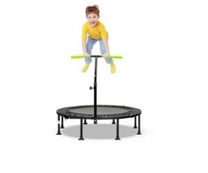 Promotions Mini batutas su reguliuojamu turėklu, 110x110x99-126 cm, žalias
