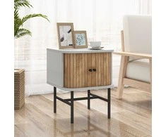 Promotions Naktinis staliukas, 40x39x49 cm, Juoda ir Balta
