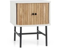 Promotions Naktinis staliukas, 40x39x49 cm, Juoda ir Balta