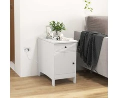 Promotions Naktinis staliukas, 60x35x60 cm, baltas
