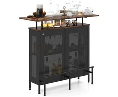Promotions Baro spintelė, 120x50x106,5 cm, juoda
