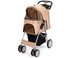 Promotions Gyvūnų vežimėlis, 81x45x101 cm, smėlio spalvos