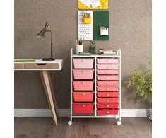 Promotions Universalus mobilus organizatoriaus vežimėlis, 63,5x36,8x87,6 cm, rožinis