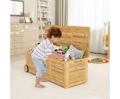 Promotions Lauko terasos dėžė, medinė, 127x49.5x44.5 cm, natūrali