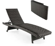 Promotions Lauko gultas, 195.6x61x38.1-85.1 cm, rudas