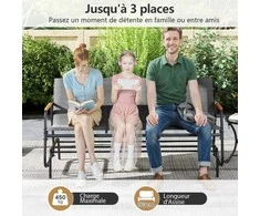 Promotions Lauko supamas suoliukas, 74x169x84 cm, juodai rudas