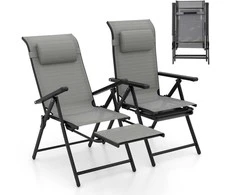 Promotions Terasa kėdės, 109.2x57.2x111.8 cm, Pilka
