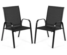 Promotions Lauko valgomojo kėdė, 72.4x55.9x90.2 cm, juoda