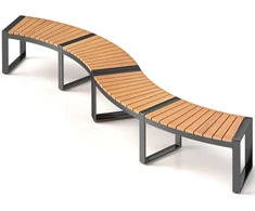 Lauko baldų komplektas Promotions Sodo suoliukas, 146x58.4x45.7 cm, geltonas ir juodas
