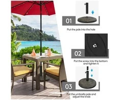 Promotions Lauko skėčio pagrindo stovėklas, 45.7x33 cm, bronzos spalvos