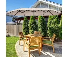 Promotions Lauko skėtis, 470x280x245 cm, smėlio spalvos