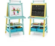 Promotions Vaikiškas meninio piešimo stovas, 59.7x49.5x116.8 cm, baltas